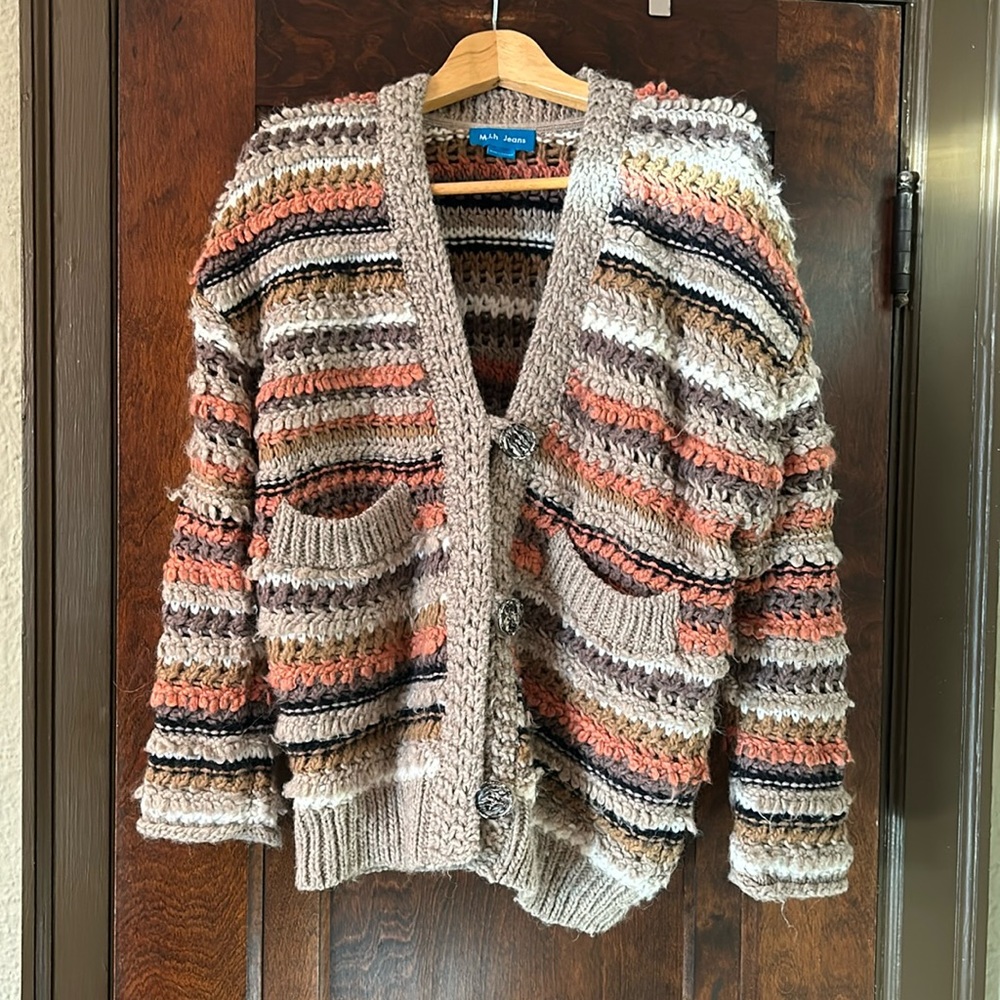 Mih jeans oversized cardigan sweater.